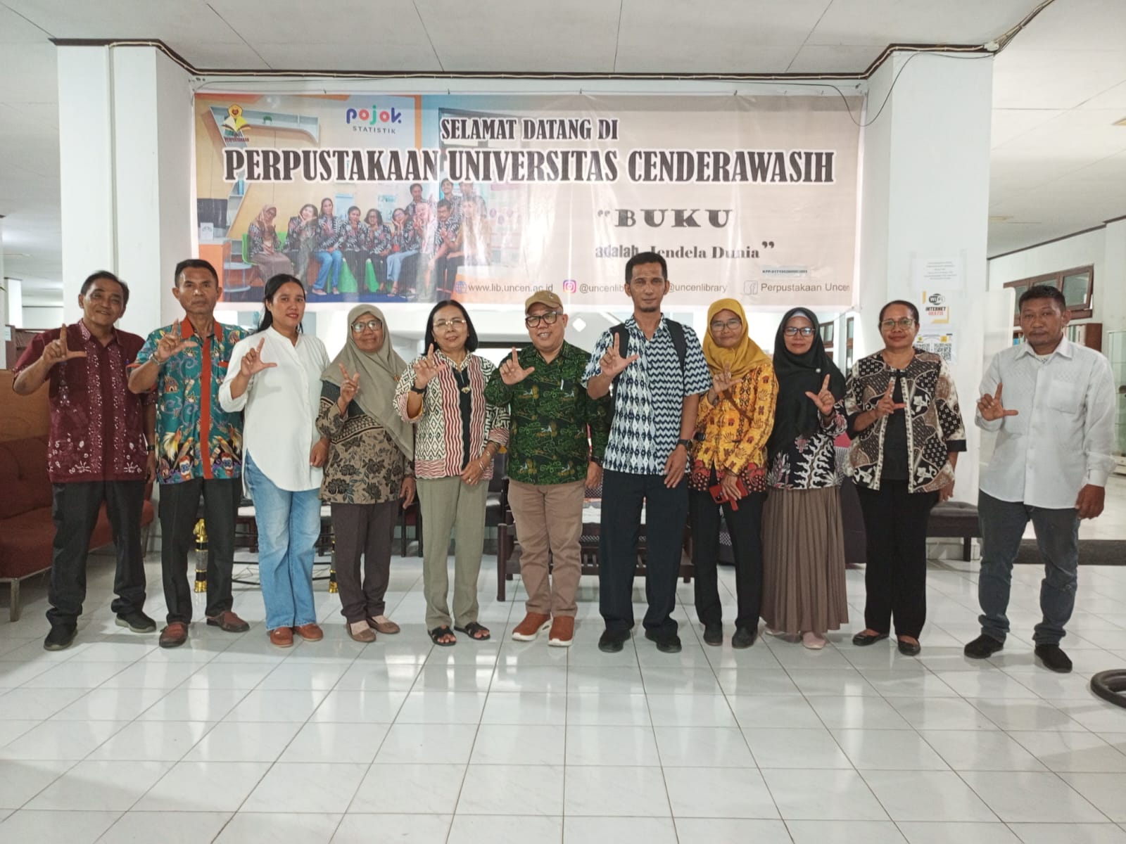 Kepala Pusat Pengembangan Pustakawan Perpustakaan Nasional Kunjungi Perpustakaan Universitas Cenderawasih